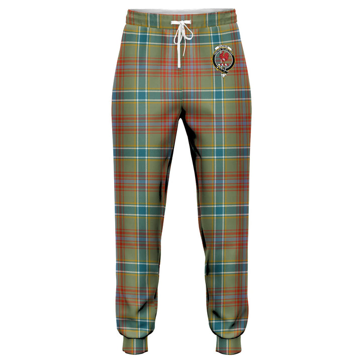 Currie of Arran Ancient Clan Badge Tartan Jogger Pants