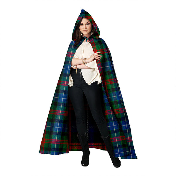 Curry (Currie) Modern Clan Badge Tartan Hooded Cloak