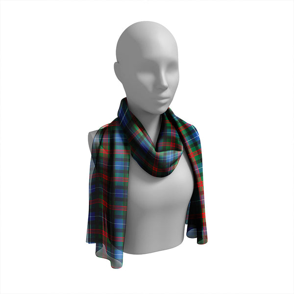 Curry (Currie) Modern Tartan Classic Silk Habotai Long Scarf