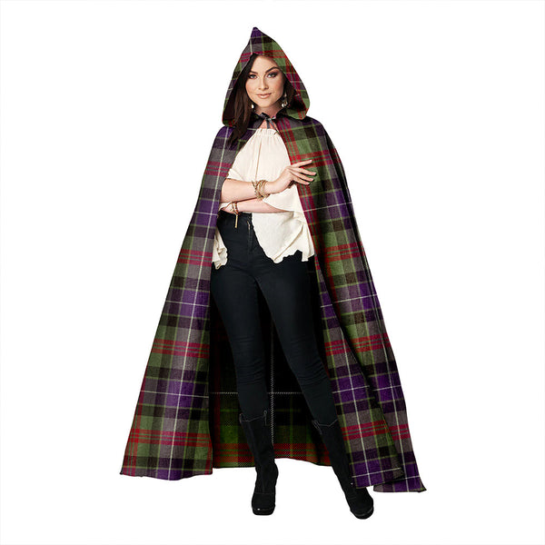 Curry (Currie) Weathered Clan Badge Tartan Hooded Cloak
