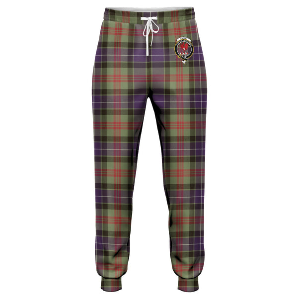 Curry (Currie) Weathered Clan Badge Tartan Jogger Pants