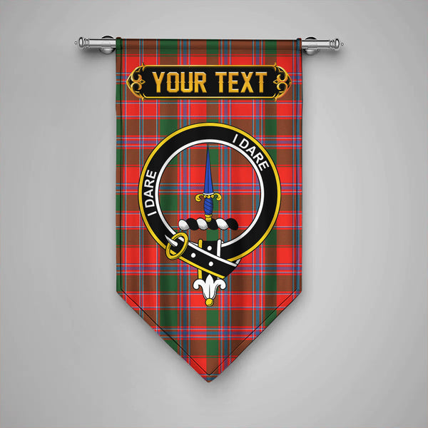 Dalzell Clan Badge Tartan Gonfalon Personalize