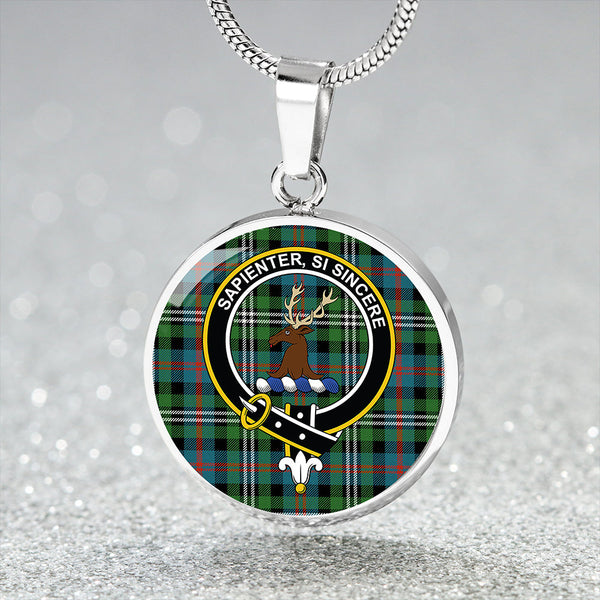 Davidson Double Ancient Clan Badge Tartan Classic Circle Necklace