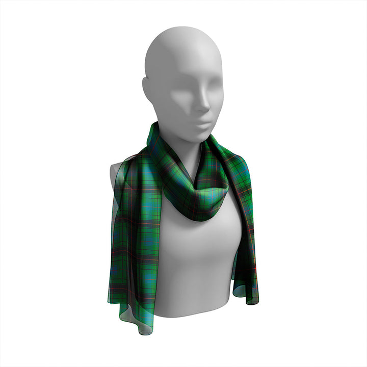 Davidson (Vestiarium Scoticum) Ancient Tartan Classic Silk Habotai Long Scarf