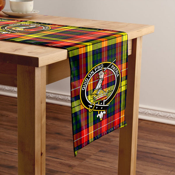 Dewar Clan Badge Tartan Table Runner