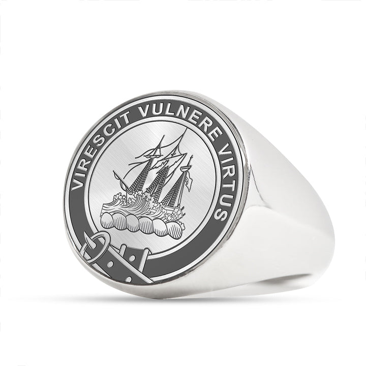Dickie Clan Badge Engraved Signet Ring | Celticprime.com – celticprime