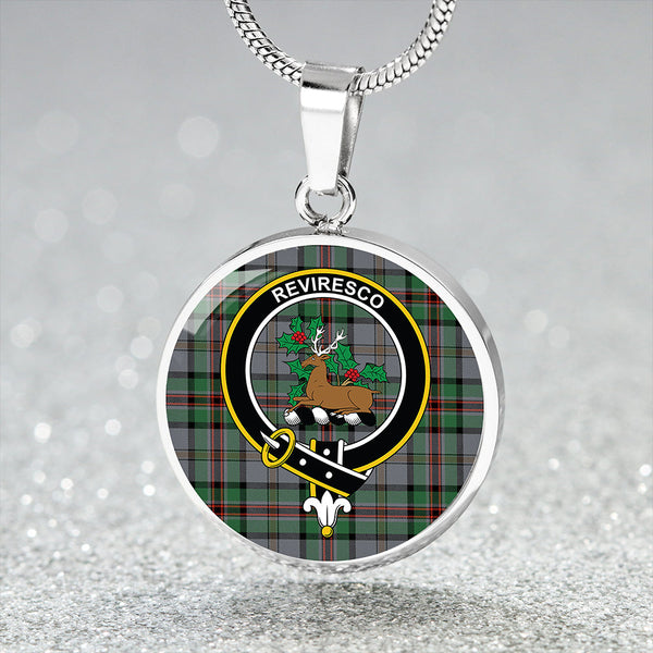 Dinwoodie Ancient Clan Badge Tartan Classic Circle Necklace