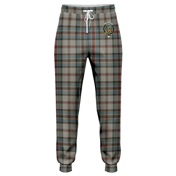 Dinwoodie Weathered Clan Badge Tartan Jogger Pants