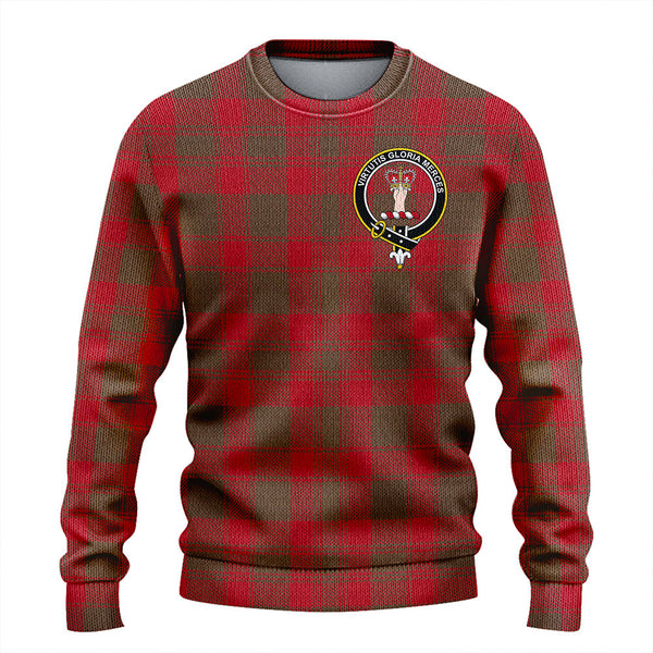 Donachie Weathered Clan Badge Tartan Knitted Sweater