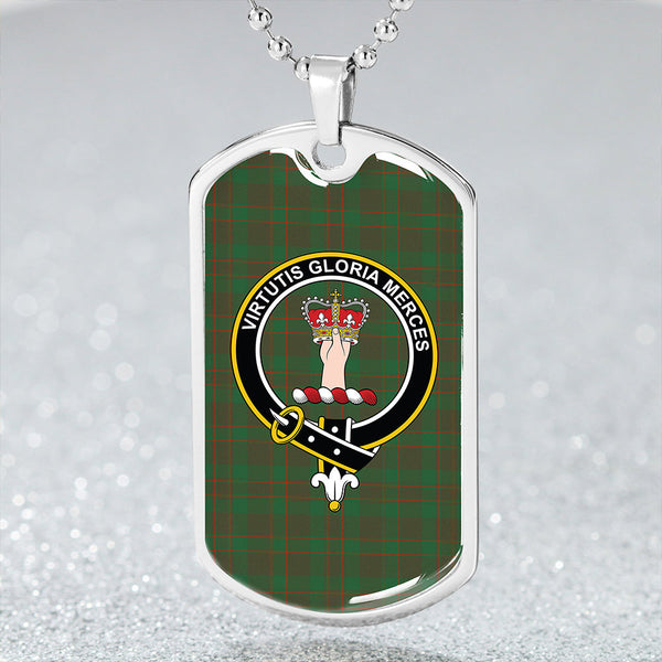 Donachie of Brochloch Hunting Ancient Clan Badge Classic Tartan Dog Tag Necklace