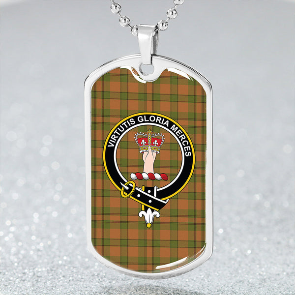Donachie of Brockloch Hunting Modern Clan Badge Classic Tartan Dog Tag Necklace