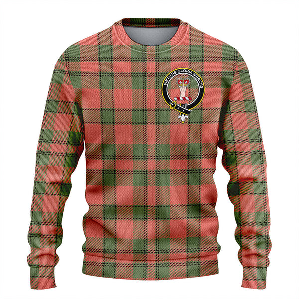 Donachie of Brockloch Hunting Weathered Clan Badge Tartan Knitted Sweater