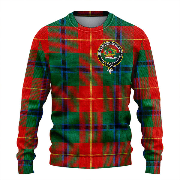 Douglas of Roxburgh Ancient Clan Badge Tartan Knitted Sweater