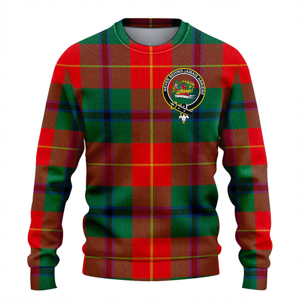 Douglas of Roxburgh Modern Clan Badge Tartan Knitted Sweater