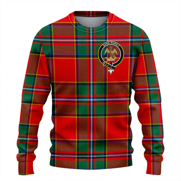 Drummond Modern Clan Badge Tartan Knitted Sweater