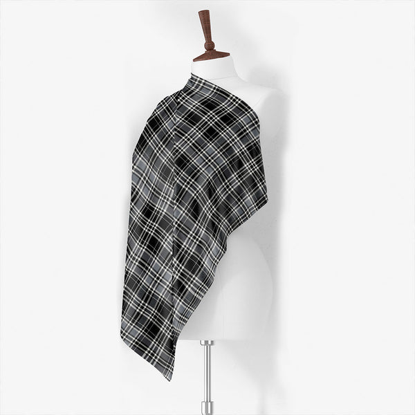 Drummond (Clans Originaux) Grey Ancient Tartan Classic Silk Habotai Square Scarf