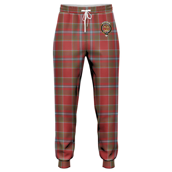 Drummond of Perth Weathered Clan Badge Tartan Jogger Pants