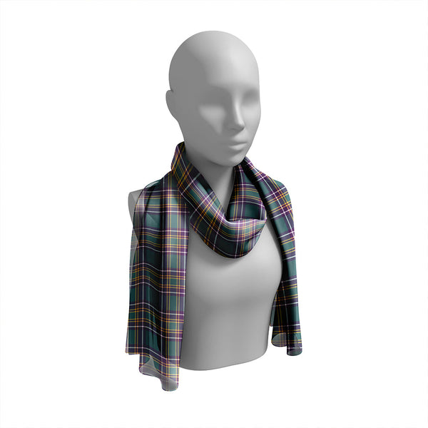 Duke of York Hunting Weathered Tartan Classic Silk Habotai Long Scarf