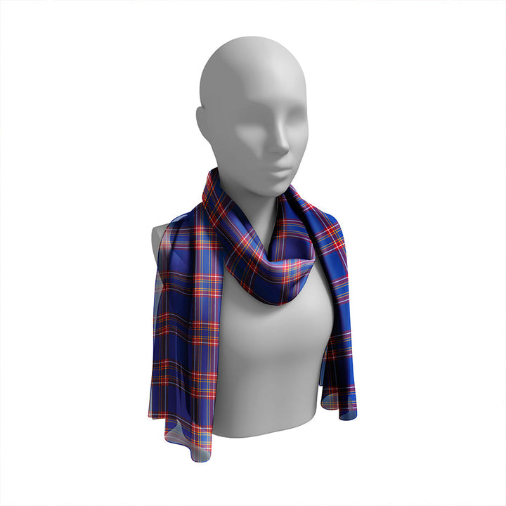 Duke of York Modern Tartan Classic Silk Habotai Long Scarf