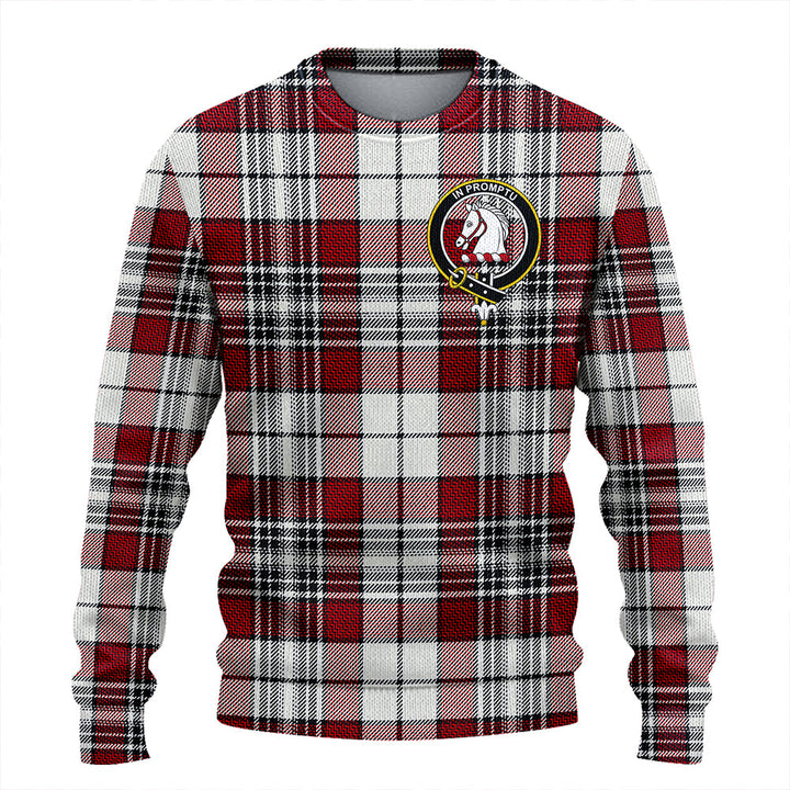 Dunbar Plaid Weathered Clan Badge Tartan Knitted Sweater