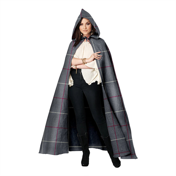 Dunbar of Pitgaveny Weathered Clan Badge Tartan Hooded Cloak