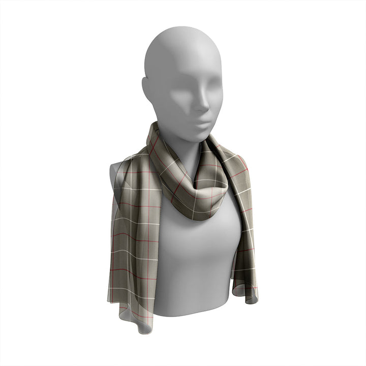 Dunbar of Pitgaveny Weathered Tartan Classic Silk Habotai Long Scarf