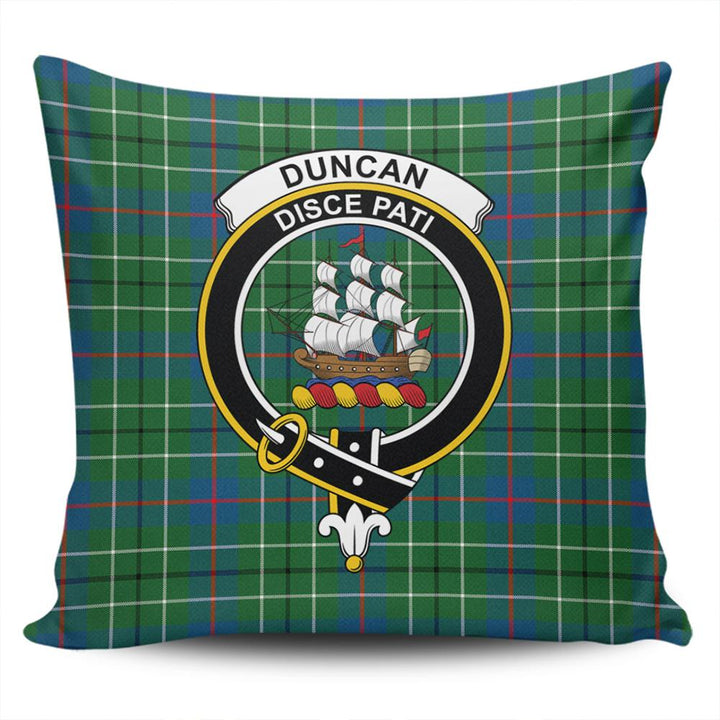 Duncan Ancient Tartan Classic Crest Pillow Cover