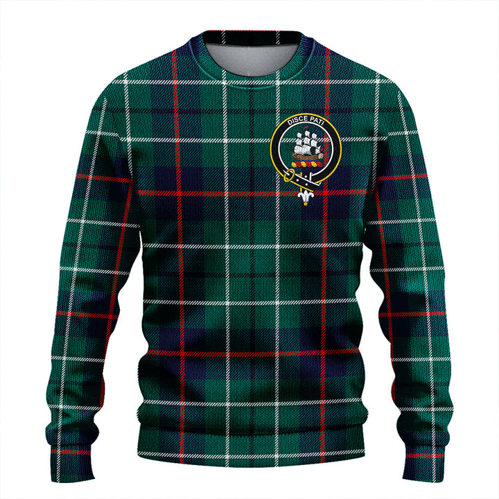 Duncan Modern Clan Badge Tartan Knitted Sweater