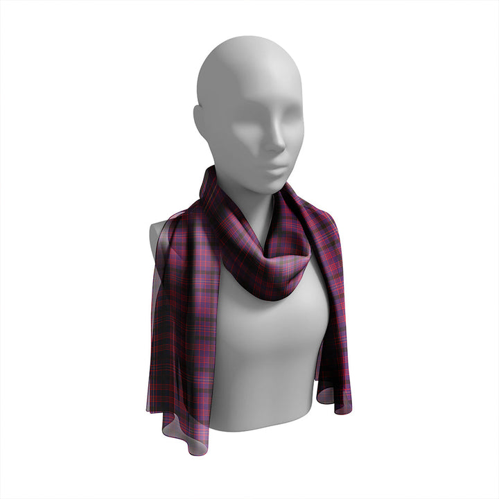 Dundonald Weathered Tartan Classic Silk Habotai Long Scarf