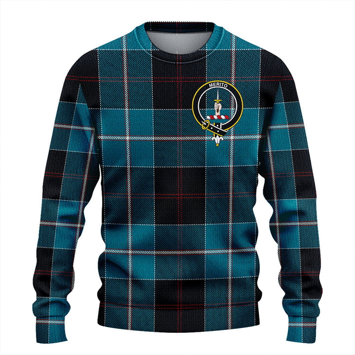 Dunlop Ancient Clan Badge Tartan Knitted Sweater