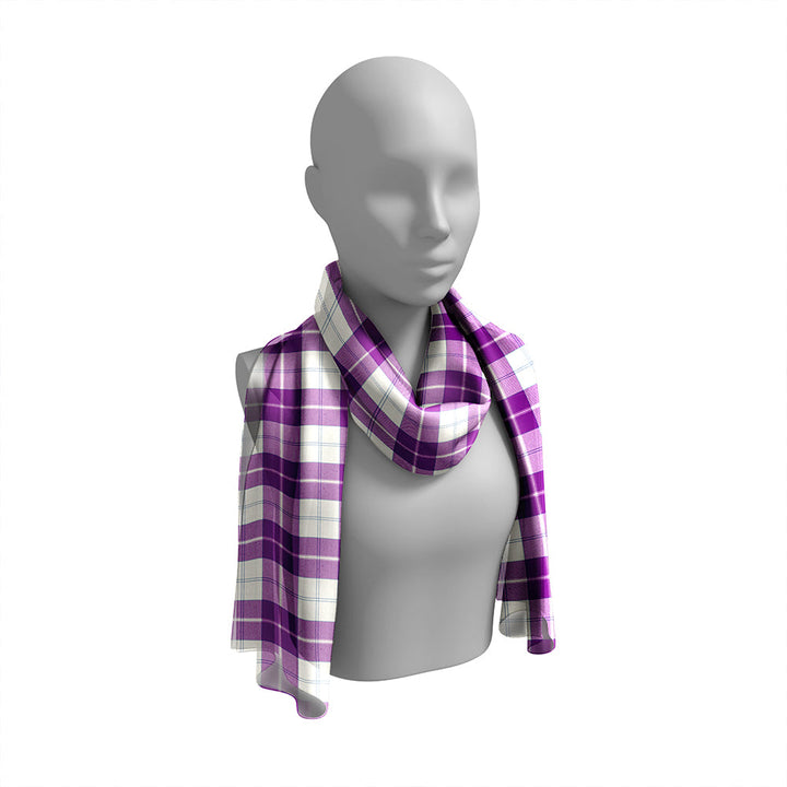 Dunlop Dress Modern Tartan Classic Silk Habotai Long Scarf