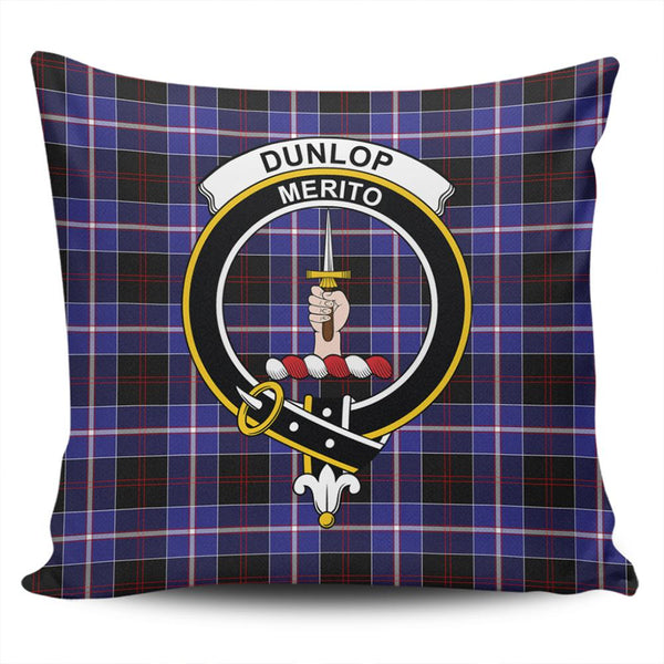 Dunlop Modern Tartan Classic Crest Pillow Cover