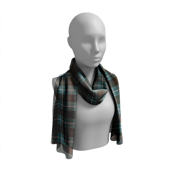 Dunlop Weathered Tartan Classic Silk Habotai Long Scarf