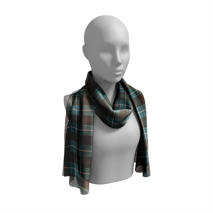 Dunlop Weathered Tartan Classic Silk Habotai Long Scarf