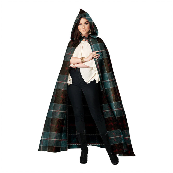 Dunlop Weathered Clan Badge Tartan Hooded Cloak
