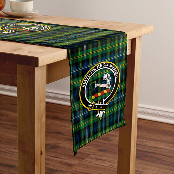 Dyce Modern Clan Badge Tartan Table Runner