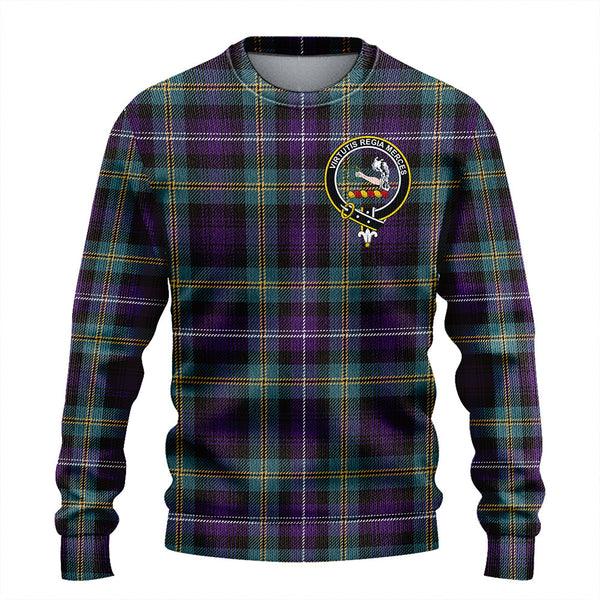 Dyce Weathered Clan Badge Tartan Knitted Sweater