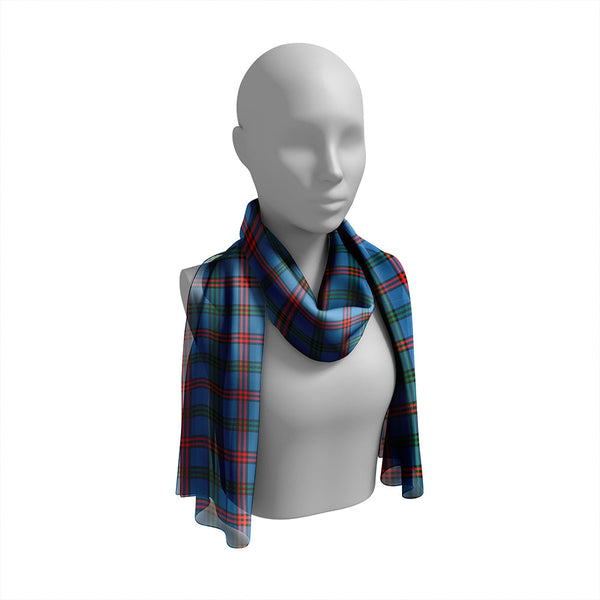 Eglinton District (Montgomery of Ayrshire) Ancient Tartan Classic Silk Habotai Long Scarf