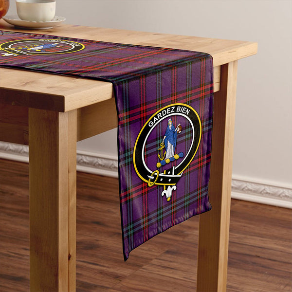Eglinton District (Montgomery of Ayrshire) Weathered Clan Badge Tartan Table Runner
