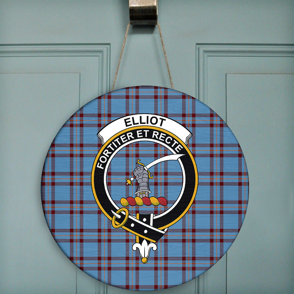 Scottish Tartan Elliot (Ellot) Weathered Clan Circle Necklace Classic Style main image 0