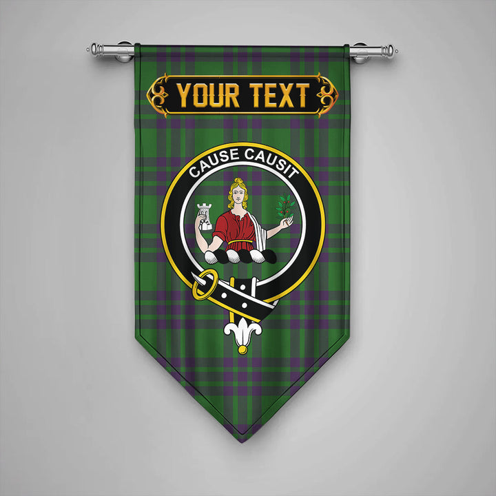 Elphinstone Ancient Clan Badge Tartan Gonfalon Personalize