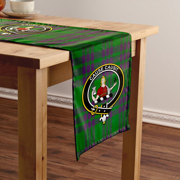 Elphinstone Ancient Clan Badge Tartan Table Runner