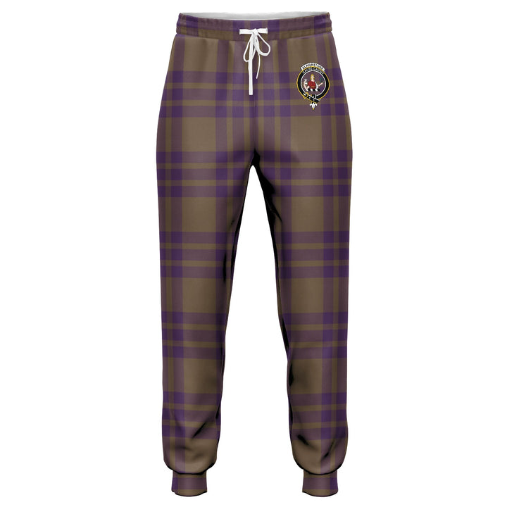 Elphinstone Weathered Clan Badge Tartan Jogger Pants