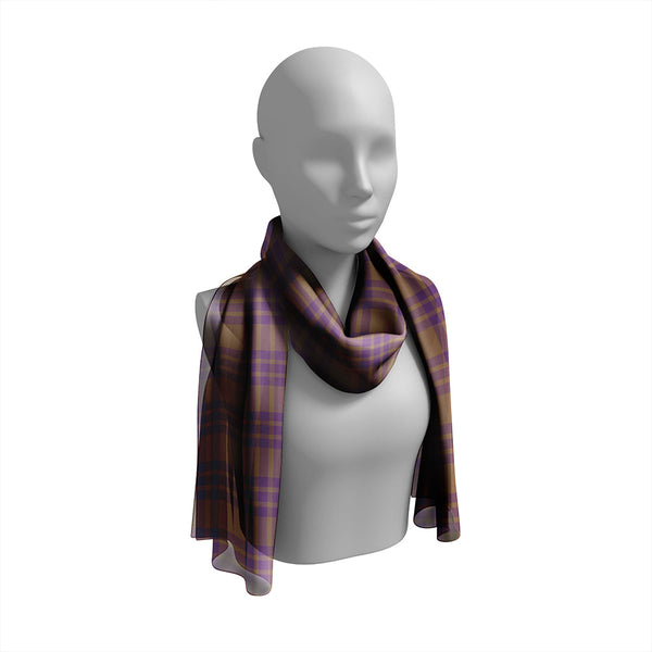 Elphinstone Weathered Tartan Classic Silk Habotai Long Scarf