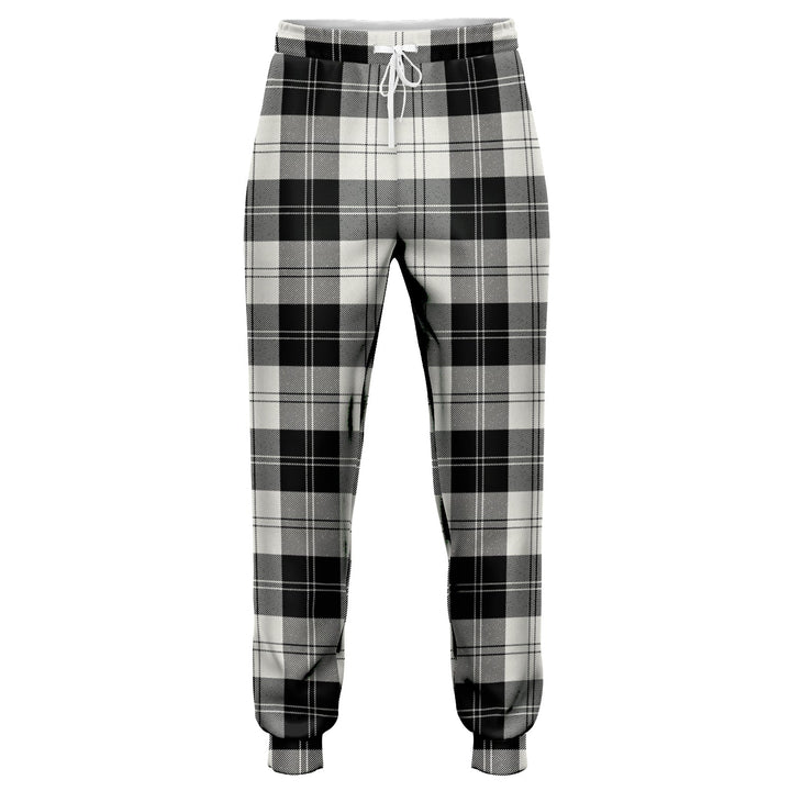 Erskine Black - White Tartan Jogger Pants
