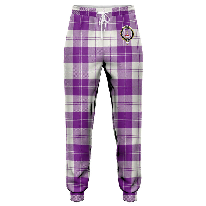 Erskine Purple Clan Badge Tartan Jogger Pants
