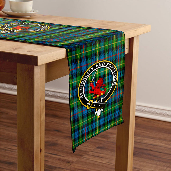 Farquharson Ancient Clan Badge Tartan Table Runner