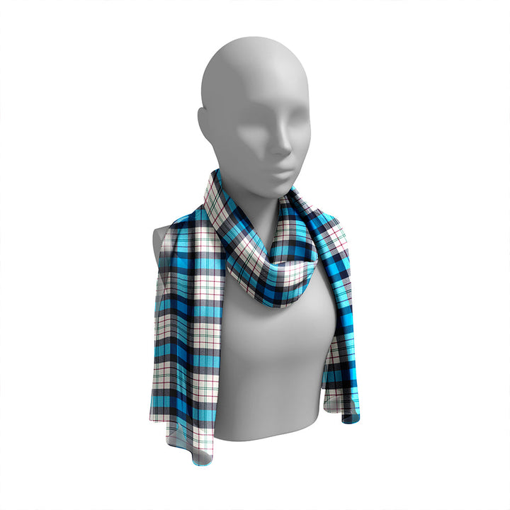 Ferguson Dress Blue (Dance) Tartan Classic Silk Habotai Long Scarf