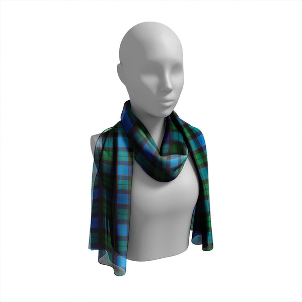 Ferguson of Balquhidder Ancient Tartan Classic Silk Habotai Long Scarf