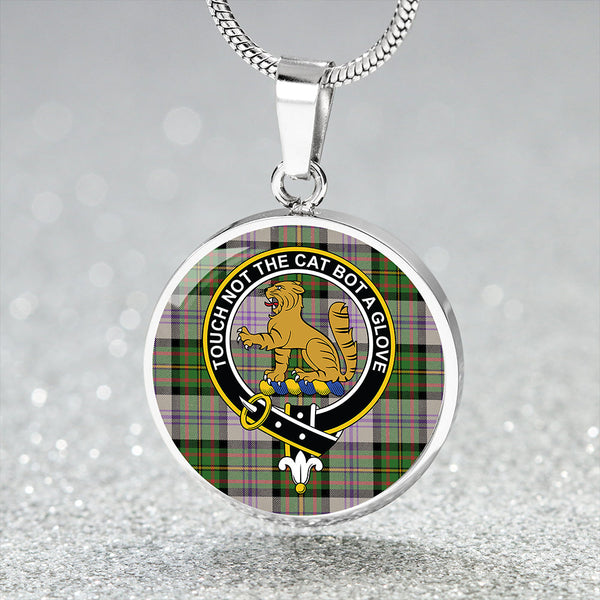 Firth of Tay (Gillies Dress) Ancient Clan Badge Tartan Classic Circle Necklace